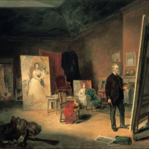 Portrait of Sir Francis Grant in his Studio, 1866. Artist: John Ballantyne