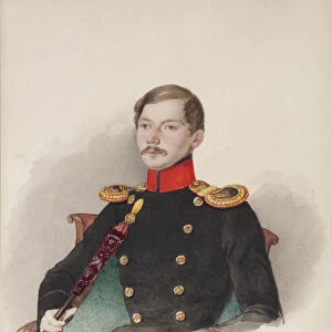 Portrait of Vasily Vasilievich Engelhardt (1814-1868), 1839-1840. Artist: Klunder, Alexander Ivanovich (1802-1875)
