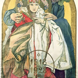 Poster for the 10th Anniversary of the Independence of the Republic of Czechoslovakia