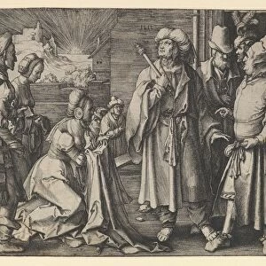 Potiphars Wife Acuses Joseph, 1512. Creator: Lucas van Leyden