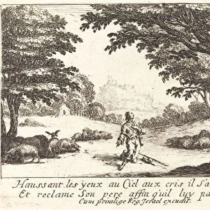 Praying for Divine Help, 1635. Creator: Jacques Callot