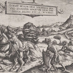Pride goeth before a fall, 1531. Creator: Christoph Bockstorffer