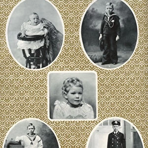 Prince Albert Windsor from age one to fifteen, c1896-1910