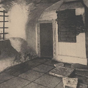 The prison cell in the Shlisselburg fortress. Artist: Anonymous