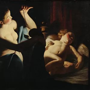 Psyche discovers Cupid, First third of 17th century. Artist: Candlelight Master (active c. 1620-1640)