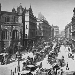 Queen Victoria Street, City of London, c1910 (1911). Artist: York & Son