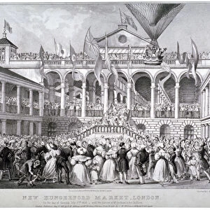 The re-opening of Hungerford Market, Westminster, London, 1833