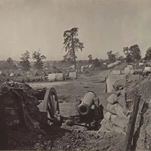 Rebel Works in Front of Atlanta, Georgia No. 3, 1860s. Creator: George N. Barnard