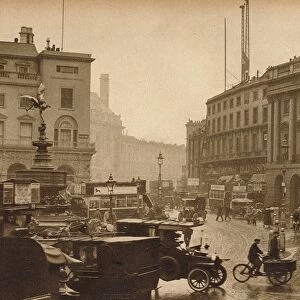 Regent Street, London, England, viewed from Piccadilly Circus, 1923, (1938)