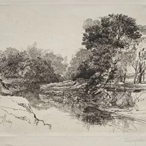 A River in Ireland, 1864. Creator: Francis Seymour Haden (British, 1818-1910)
