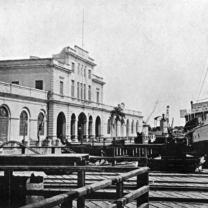 River steamer at the Customs House, Asuncion, Paraguay, 1911