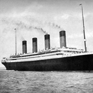 RMS Olympic, White Star Line ocean liner, 1911-1912. Artist: FGO Stuart