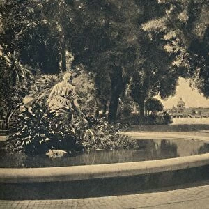 Roma - The Pincio Park. Fountain of Moses, saved from the waters (by Brazza), 1910