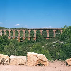 Roman aqueduct in Tarragona, known as the Devils Bridge. 1st century
