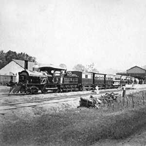The Royal Train leaving Kandy station, Sri Lanka, c1910s