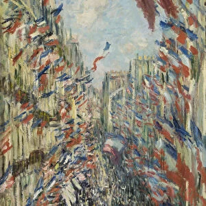 The Rue Montorgueil in Paris. Celebration of June 30, 1878, 1878. Artist: Monet, Claude (1840-1926)