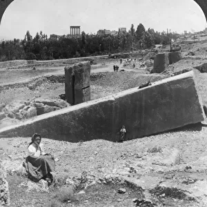 The ruins of Baalbek (Balabakk), Syria, 1900. Artist: Underwood & Underwood