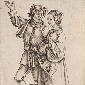 The Rustic Couple (The Peasant and his Wife), 1497-1498. Creator: Albrecht Durer