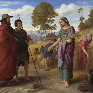 Ruth in Boazs Field, 1828. Artist: Schnorr von Carolsfeld, Julius (1794-1872)