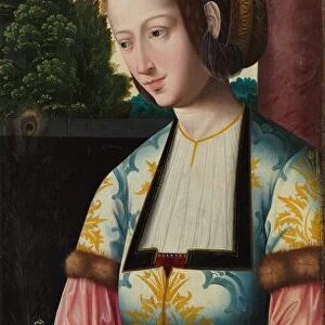 Saint Barbara, c. 1520. Creator: Master of the Holy Blood (Netherlandish)