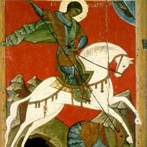 Saint George and the Dragon, late 14th century