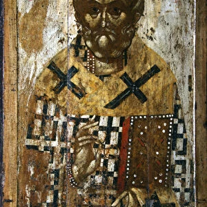 Saint Nicholas, 14th century. Artist: Russian icon
