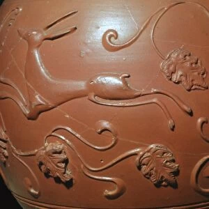 Detail of a Samian ware pot found in England