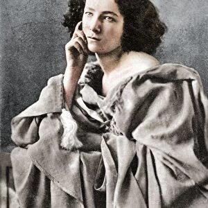 Sarah Bernhardt, French actress, 1869