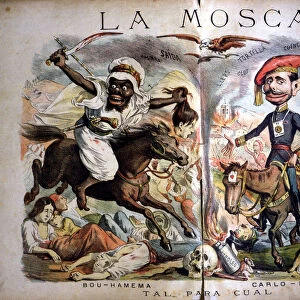 Satirical caricatures of the situation in Morocco and the Carlist War, Tal para Cual