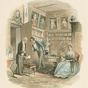 Scene from Bleak House by Charles Dickens, 1852-1853. Artist: Hablot Knight Browne