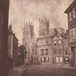 A Scene in York: York Minster from Lop Lane, 1845. Creator: William Henry Fox Talbot