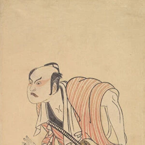 The Second Nakajima Mihoemon as a Man Standing with Head Bent Forward, 1768 or 1769. Creator: Shunsho
