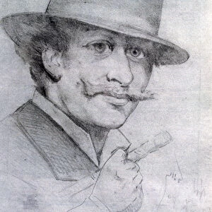 Self-portrait by Andre Gill, 1883, (1927). Artist: Andre Gill