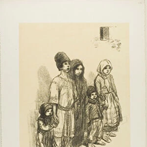 Serbian Children, 1915. Creator: Theophile Alexandre Steinlen