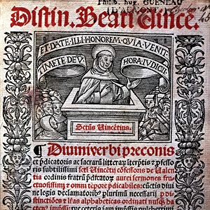 Sermons of St. Vincent Ferrer, cover of the Latin edition printed in Lugduni (Leyden) in 1523