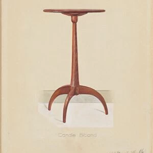 Shaker Table, (Candle Stand) c. 1936. Creator: Victor F. Muollo