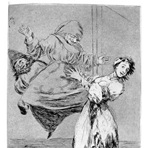 Do not shout you idiot, 1799. Artist: Francisco Goya