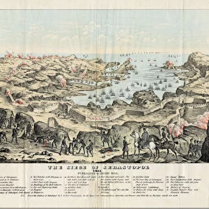 The Siege of Sevastopol, 1855. Artist: Sinclair, Thomas S. (ca. 1805-1881)