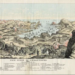 The Siege of Sevastopol, 1855. Artist: Sinclair, Thomas S. (ca. 1805-1881)