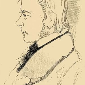 Sir Walter Scott - Copy of a Sketch from Life, 1882. Creator: Unknown