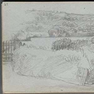 Sketchbook, page 29: Landscape Study. Creator: Ernest Meissonier (French, 1815-1891)
