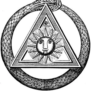 Snake and Eye (from The Kneph. Official Journal of the Antient and Primitive Rite of Masonry), End of 19th cen Artist: Yarker, John (1833-1913)