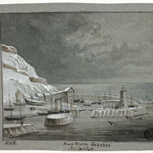 Snow Storm, Scarbro, November 29, 1846. Creator: Elizabeth Murray