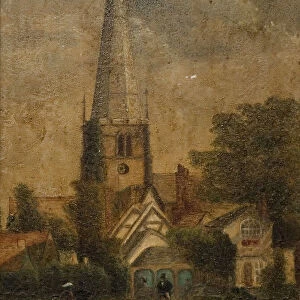 Solihull Church, 1870. Solihull, West Midlands. Creator: Unknown