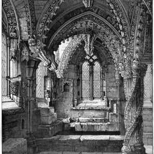 South-east corner of the Lady Chapel, Rosslyn Chapel, Scotland, 1893