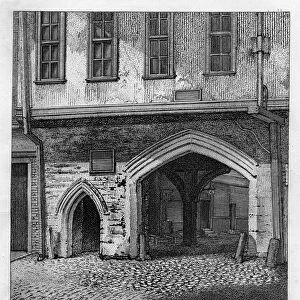 The south gates, Dukes Place, near Aldgate, London, 1793