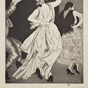 Spanish Dancer No. 1, pub. 1923. Creator: Laura Knight (1877 - 1970)