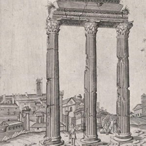 Speculum Romanae Magnificentiae: Portico of the Temple of Julius, 16th century