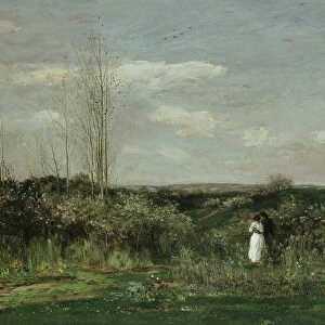 Spring Landscape, 1862. Artist: Daubigny, Charles-Francois (1817-1878)