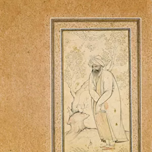 A Standing Dervish. Artist: Muhammad Muhsin (active Mid of 17th cen. )